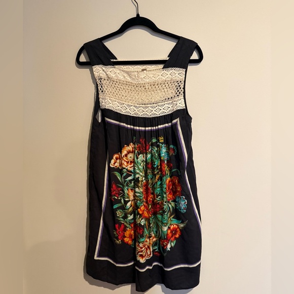 Free People Floral Trapeze Dress size small - Picture 5 of 6